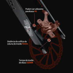 Toseek garfo de carbono 29 tubo reto garfo de bicicleta 560g carbono duro mtb garfo 29 garfo dianteiro para bicicleta